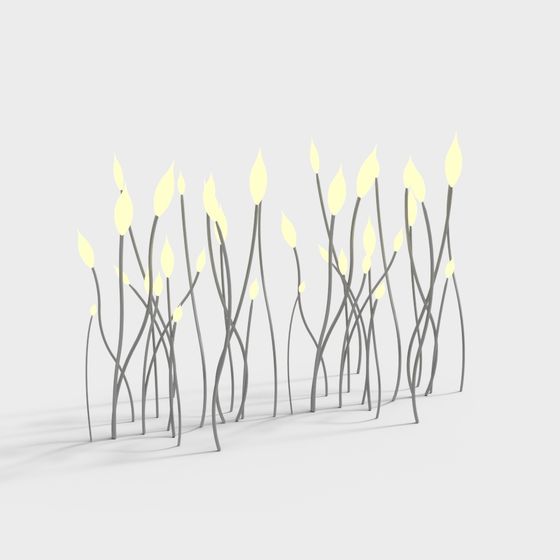 Light and Shadow Forest 3D model for Creative Projects