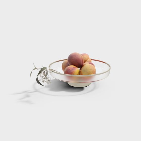 Peach Fruit Decoration in Pink