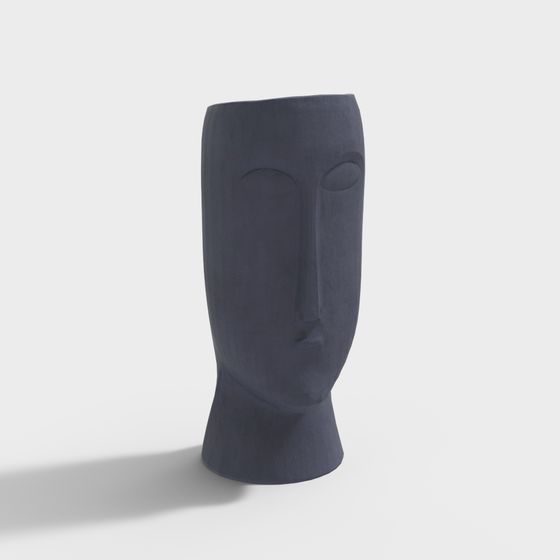 Abstract Face Low-Poly 3D model