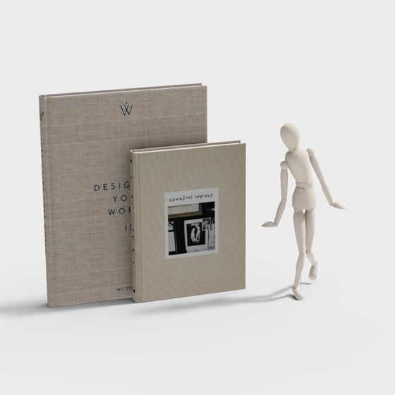 Stylish Walking Figurine 3D model for Creative Projects
