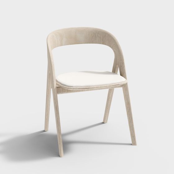 Stylish 3D Chair Model for Modern Interiors