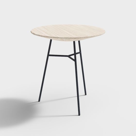 Elegant Round Table 3D model for Creative Spaces