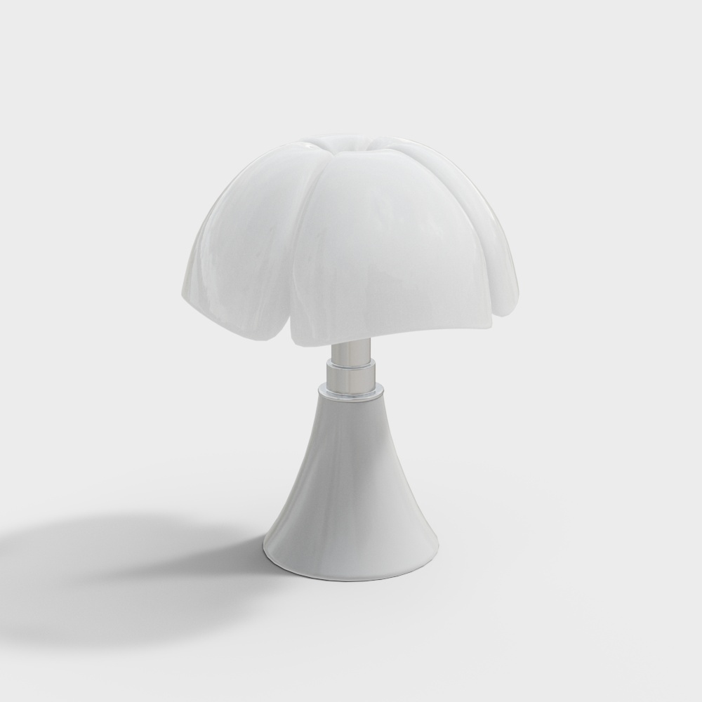 Elegant Petal-Shaped 3D Lamp – Minimalist White Shade