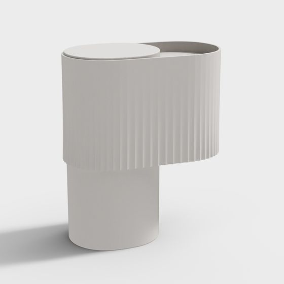 Sleek Streamlined Side Table 3D model