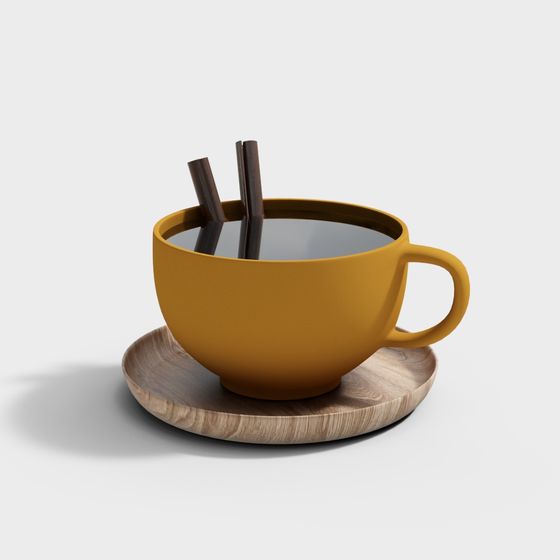 Trang trí cốc cà phê