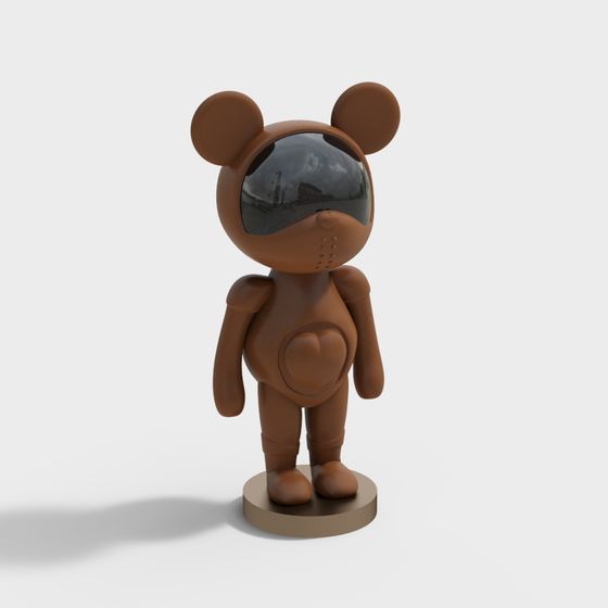 Adventurous Space Bear 3D model