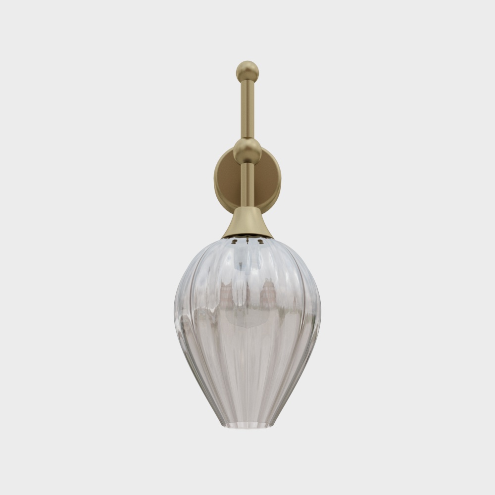 Elegant Golden Wall Lamp 3D Model – Minimalist Lighting