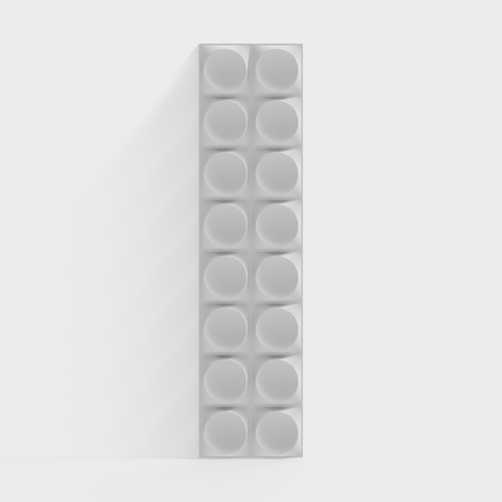 Round solid wall panel