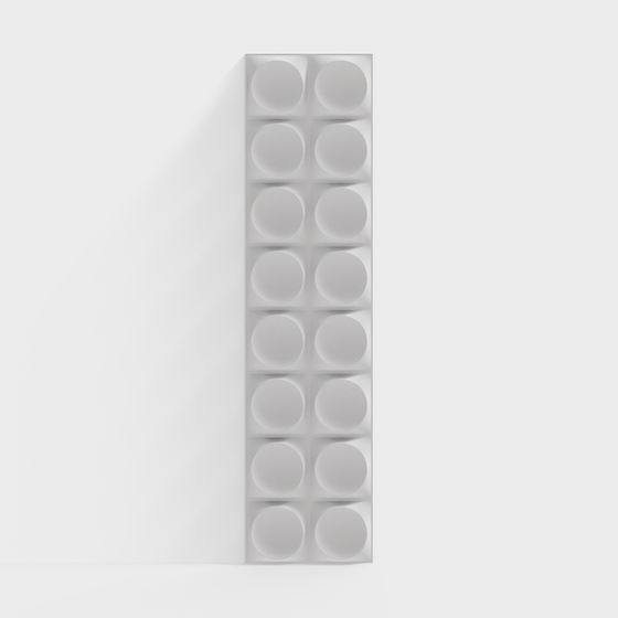 Modular Storage Cabinet Low-Poly 3D model