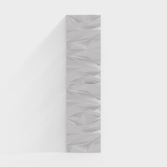 Prismatic Wall 3D model - Minimalist Low Polygon Design