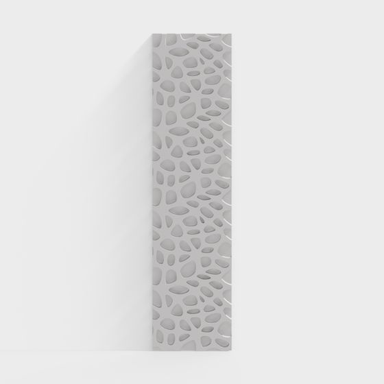 Rocks Texture Wall Panel 3D model for Interior Design