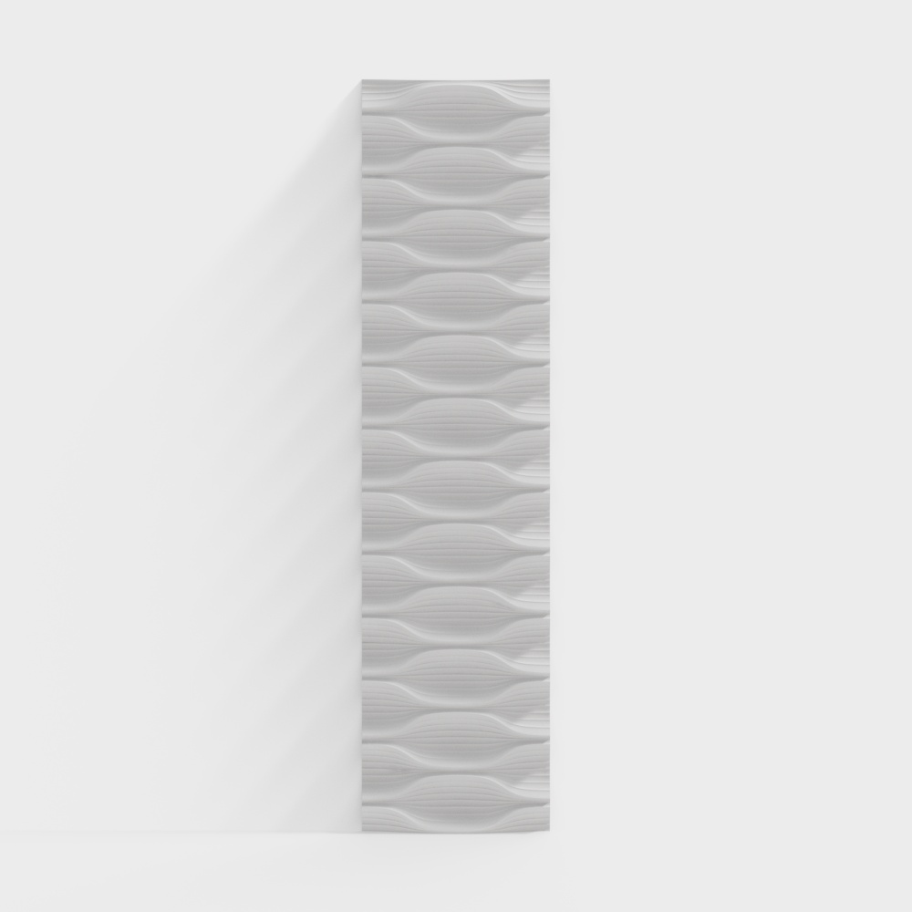 Wave Texture Wall Panel 3D model