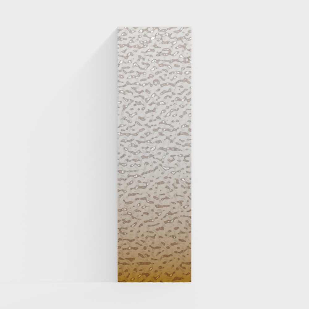 현대 그라데이션 노란색 물결 스테인리스 스틸 식탁