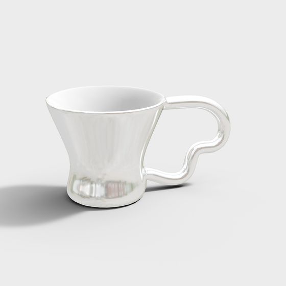 Streamlined Coffee Cup 3D model