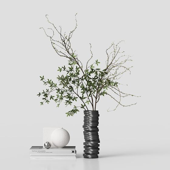 Natural Harmony Vase 3D model for Creative Projects