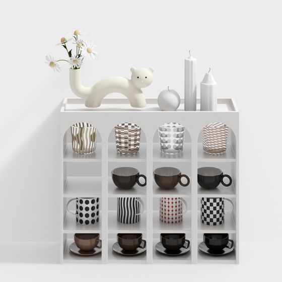 Elegant Coffee Corner 3D model