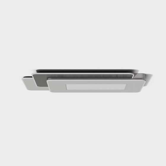 Sleek Modern Ceiling Light 3D model