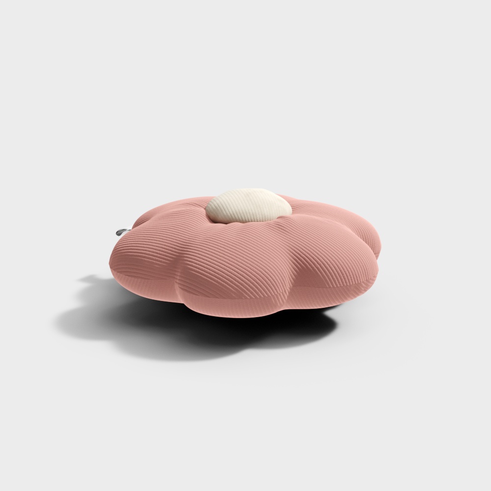 Petal Chair 3D Model – Soft Pink Modern Design