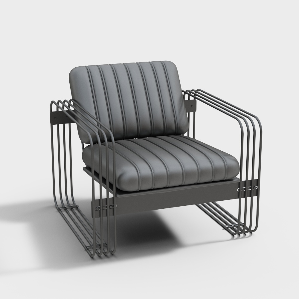 Moderne schwarze Lounge-Stuhl