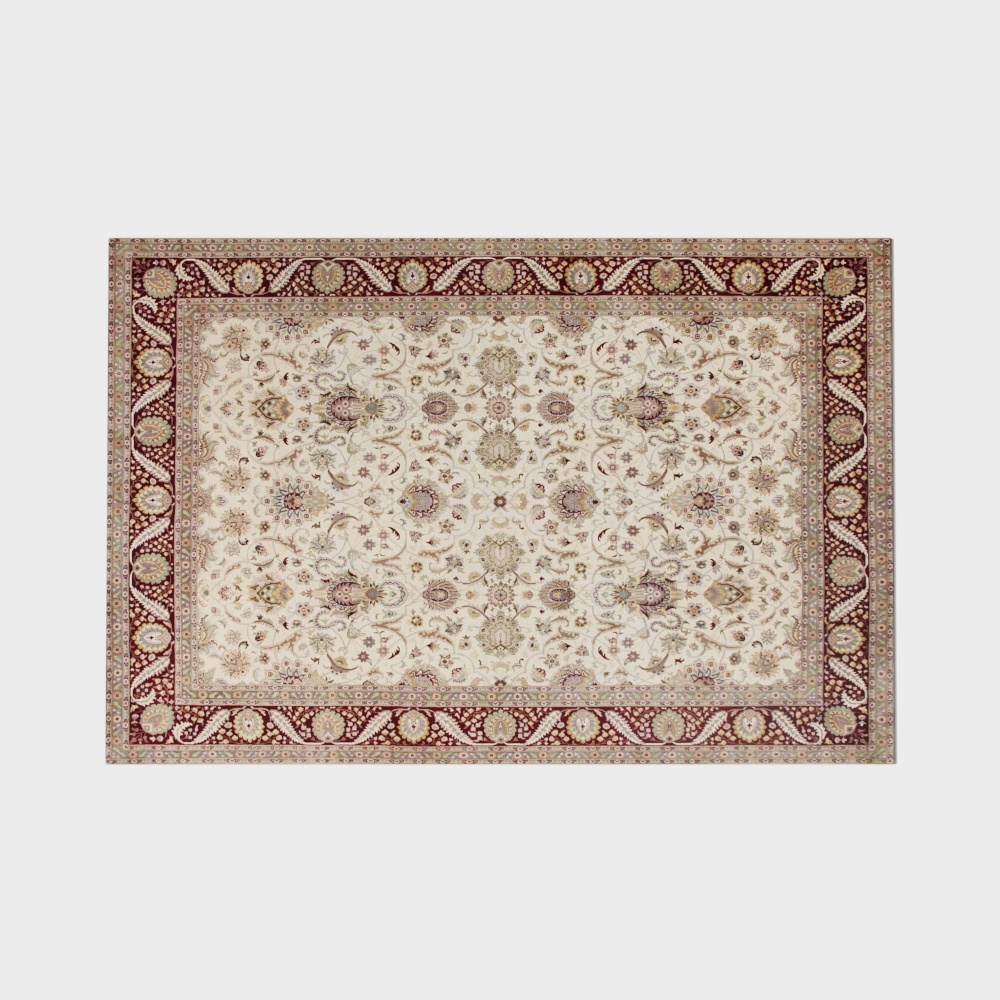 Persian Rug Low-Poly 3D Model – Detailed Textured Carpet