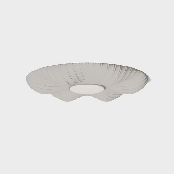Stylish Ripple Ceiling Light 3D model for Creative Spaces