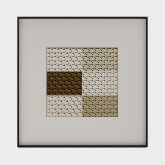 Abstract Square 3D model for Artistic Projects
