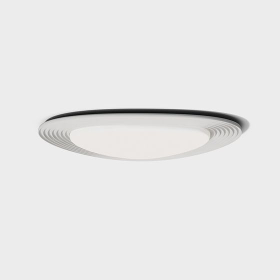 Low-Poly Circle Light 3D Model