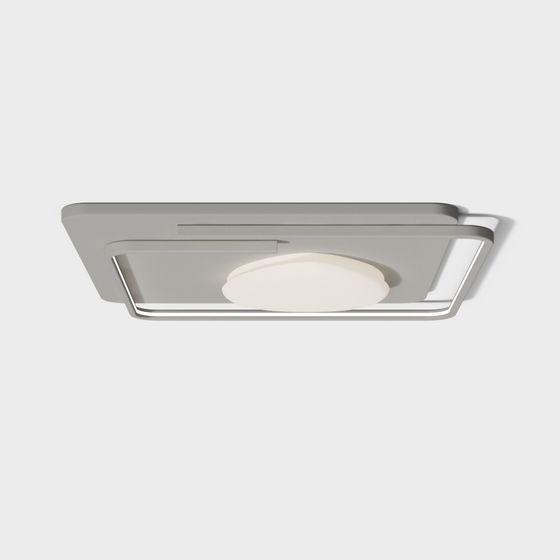 Modern Square Ceiling Light 3D model