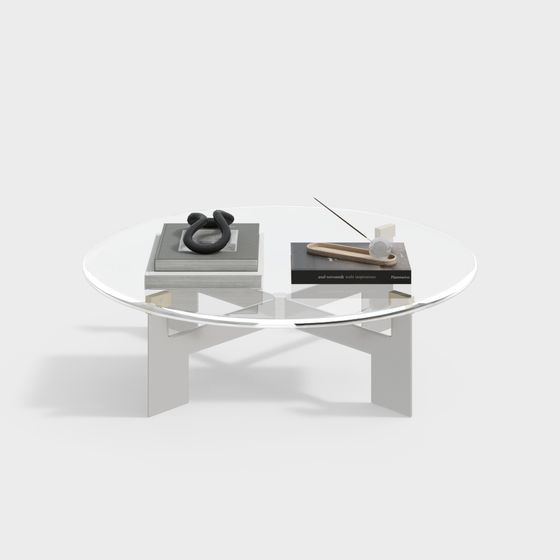 Minimalist Round Table 3D model