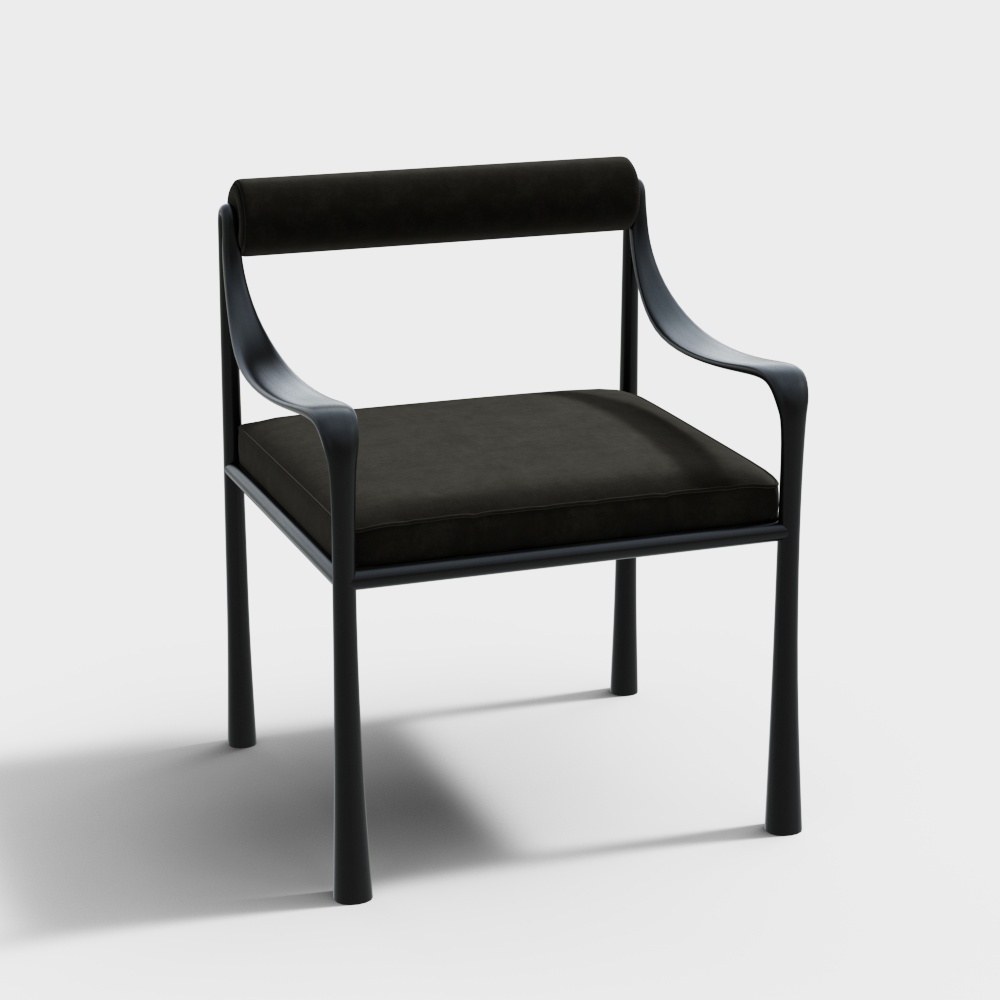 Chaise simple de style médiéval