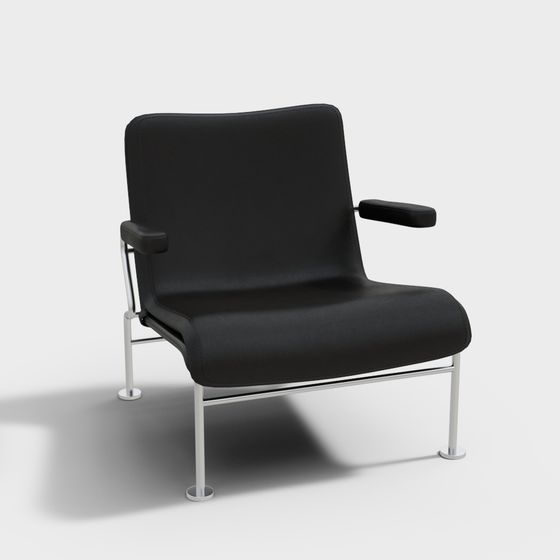 Chaise de loisirs en art cuir de style ancien