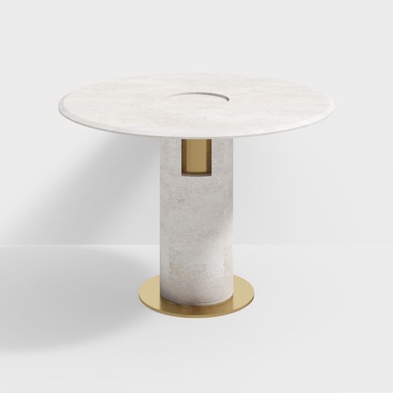 Elegant Round Table 3D model for Modern Interiors