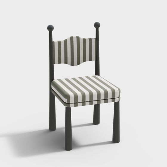 Stylish Low-Polygon High-Detail Chair 3D model