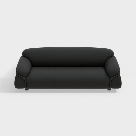 Ghế sofa tình yêu đen hiện đại B&BItalia