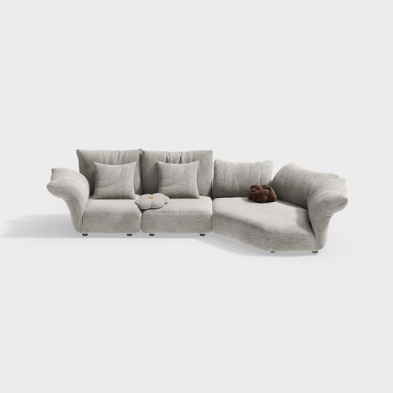 Stylish Modern 3D Sofa Model for Creative Projects