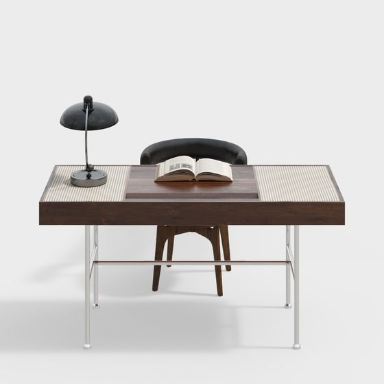 Mid-Century Modern Desk 3D model