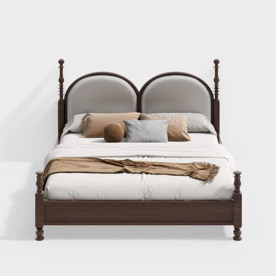 Cozy Retreat Bed 3D model