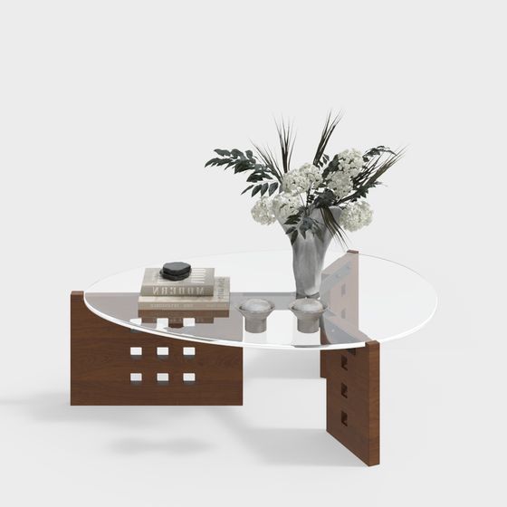 Elegant Low-Polygon Round Table 3D model for Creative Use