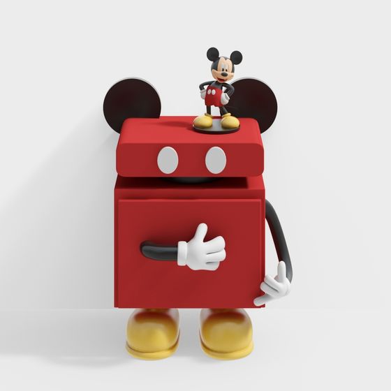 Mickey Mouse Storage Chest 3D model