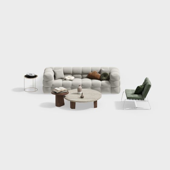 Urban Living Room Set 3D model