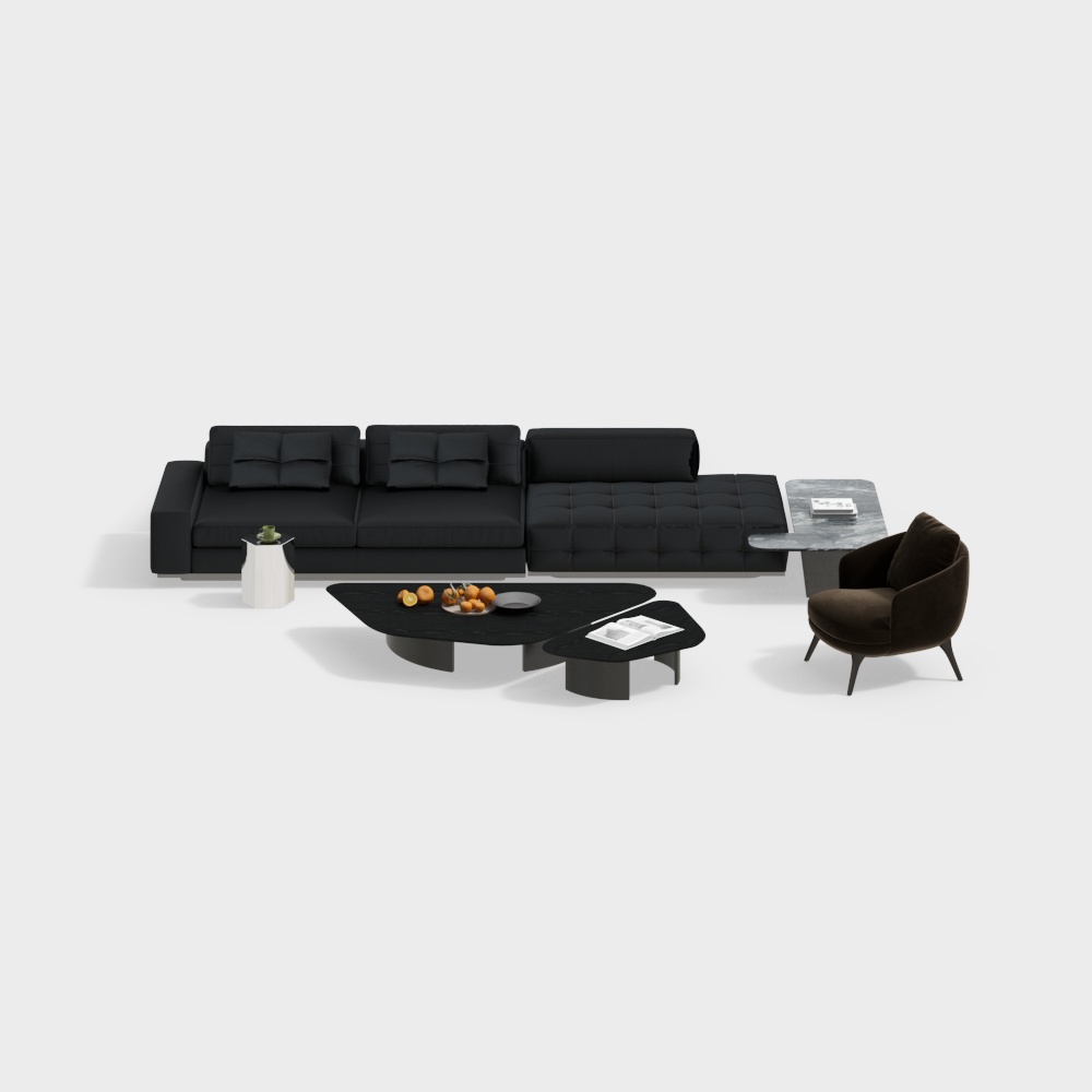 Minotti sofa and coffee table set