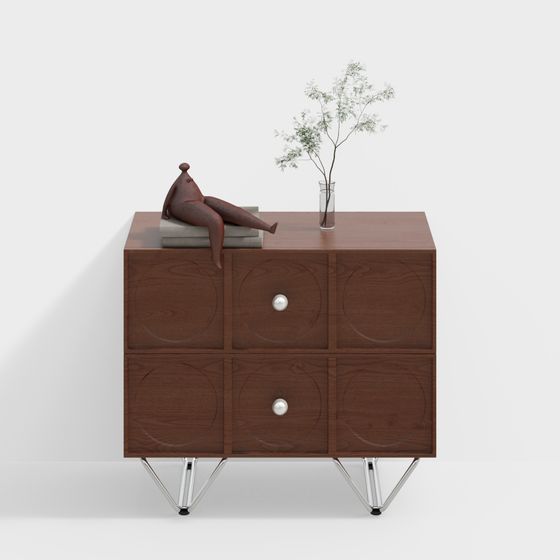 フレンチオリジナル木色のナイトスタンド