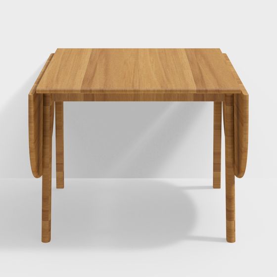 Foldable Dining Table 3D model for Modern Interiors