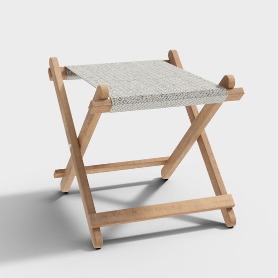 Modern Folding Stool 3D model