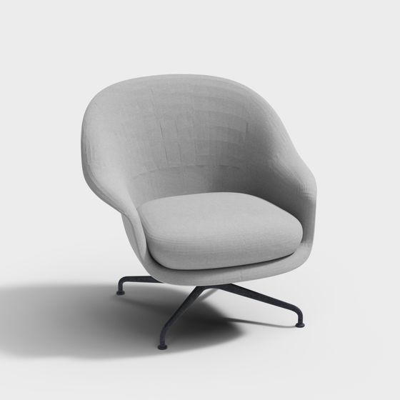 Sleek Streamline Sofa 3D model