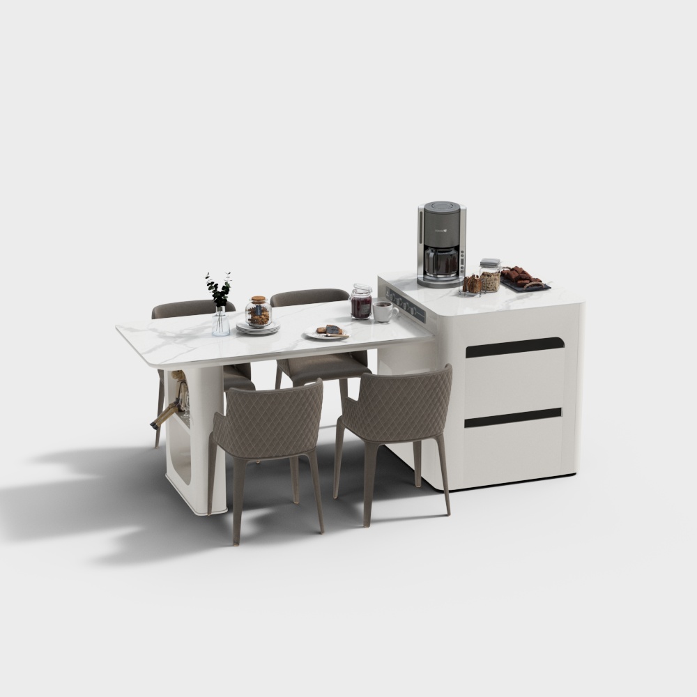 開放式廚房中央島