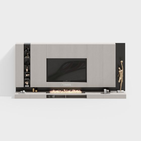 Urban Elegance Media Console 3D model for Stylish Interiors