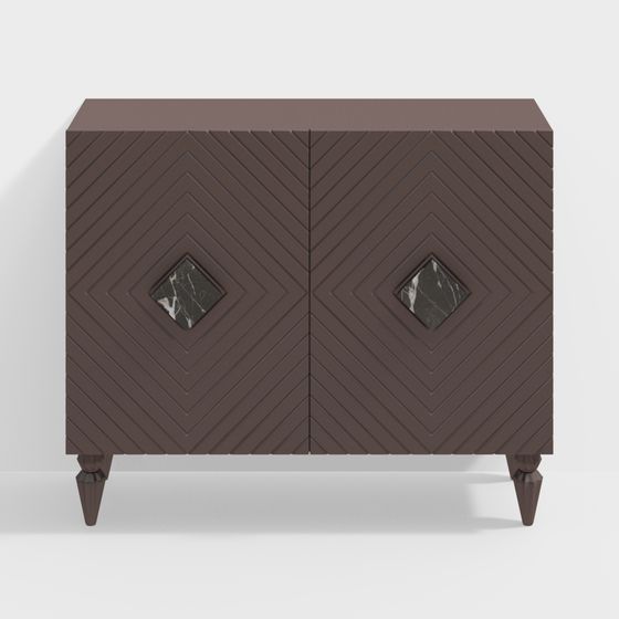 Diamond Marble Cabinet 3D model