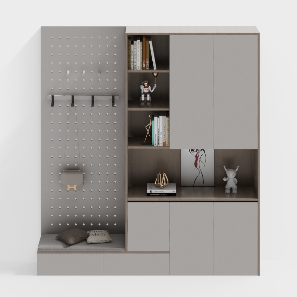 Meuble à chaussures d'entrée moderne