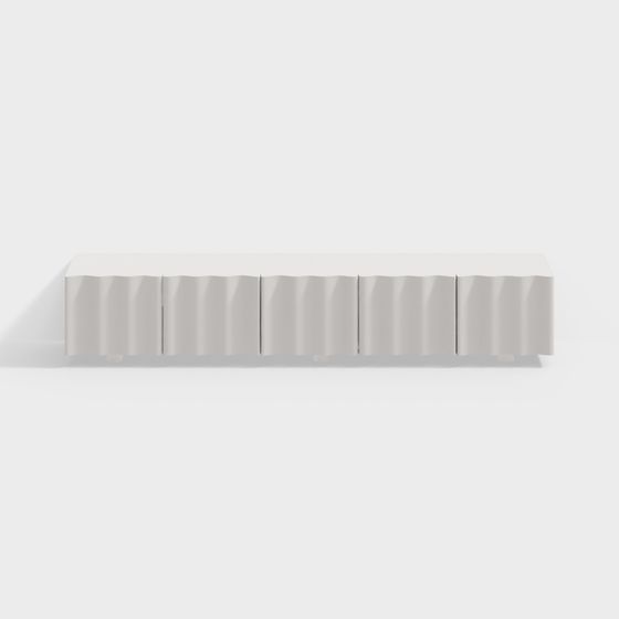 Wave Side Table 3D model for Modern Spaces